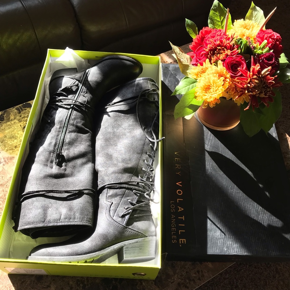 **Very Volitile Marcelina Lace Up Boots**